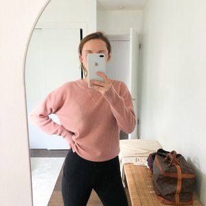 Like New Madewell Cashmere Sweatshirt Pink Clay XS